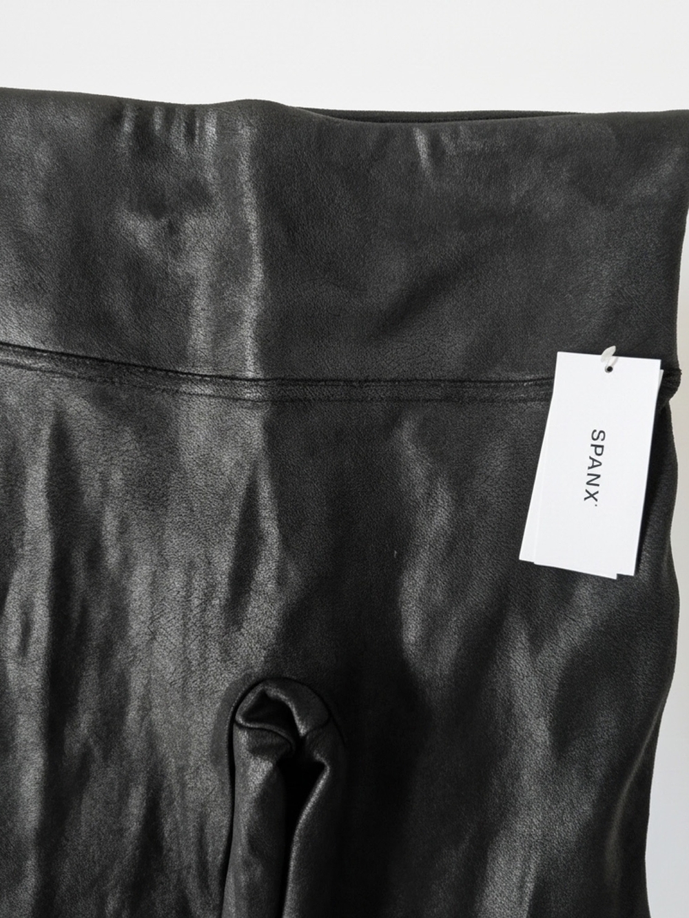 SPANX NWT Faux Leather-Look Leggings Classic High Waist Slimming Womens Size S - Picture 6 of 11